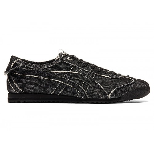 Кроссы Onitsuka Tiger Mexico 66 SD Black Denim - мужская сетка размеров