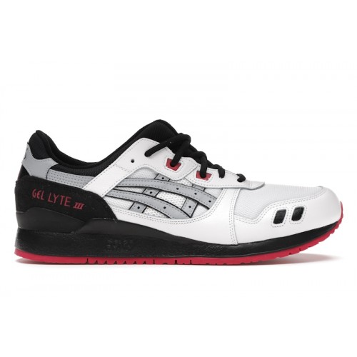 Кроссы ASICS Gel-Lyte III White Piedmont Grey - мужская сетка размеров