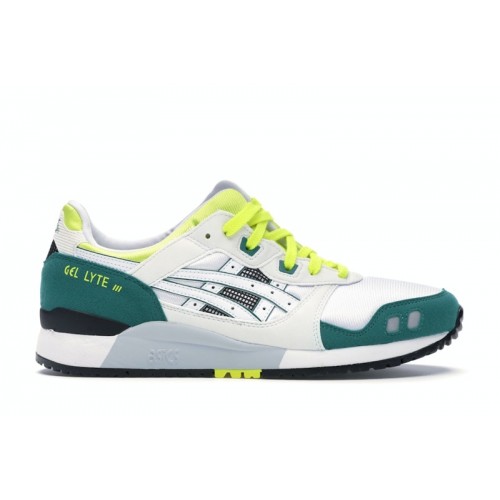 Кроссы ASICS Gel-Lyte III OG Green Yellow (2019) - мужская сетка размеров