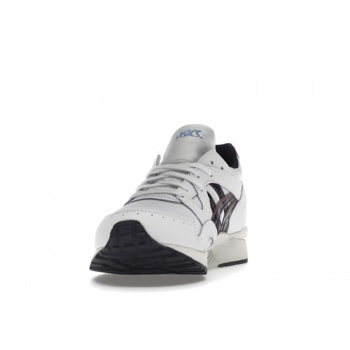 Кроссы ASICS Gel-Lyte V White Black Red - мужская сетка размеров