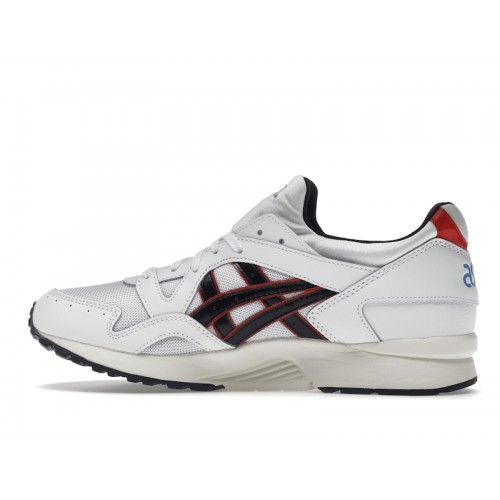Кроссы ASICS Gel-Lyte V White Black Red - мужская сетка размеров