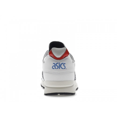 Кроссы ASICS Gel-Lyte V White Black Red - мужская сетка размеров