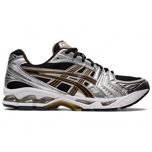 Кроссы ASICS Gel-Kayano 14 Black Coffee Silver - мужская сетка размеров