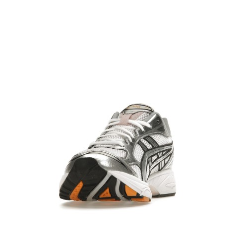 Кроссы ASICS Gel-Kayano 14 White Pure Sliver Orange - мужская сетка размеров