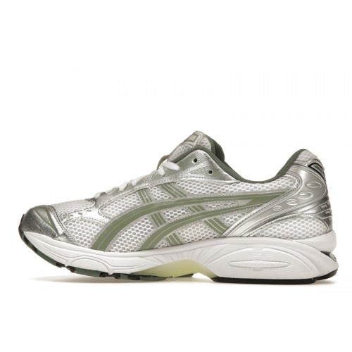 Кроссы ASICS Gel-Kayano 14 White Pure Silver Slate Grey Sage - мужская сетка размеров