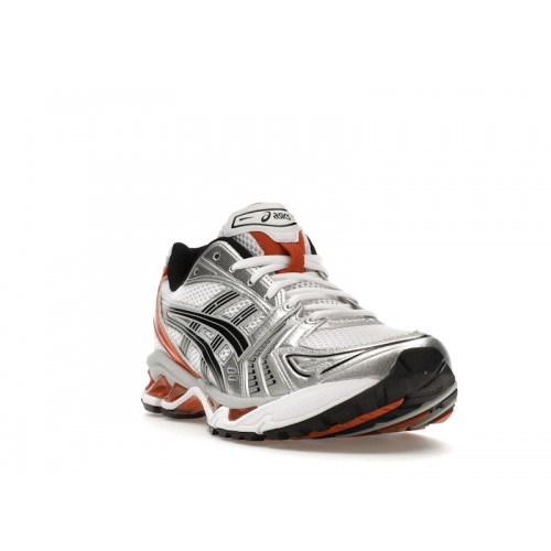 Кроссы ASICS Gel-Kayano 14 White Piquant Orange - мужская сетка размеров