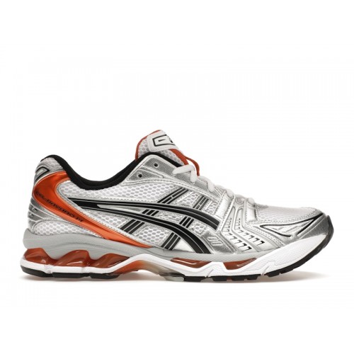 Кроссы ASICS Gel-Kayano 14 White Piquant Orange - мужская сетка размеров