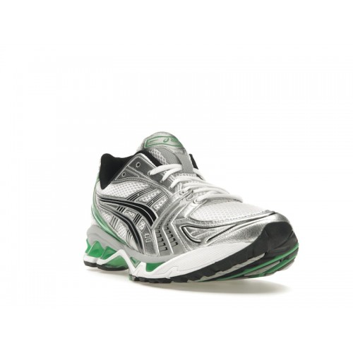 Кроссы ASICS Gel-Kayano 14 White Malachite Green - мужская сетка размеров