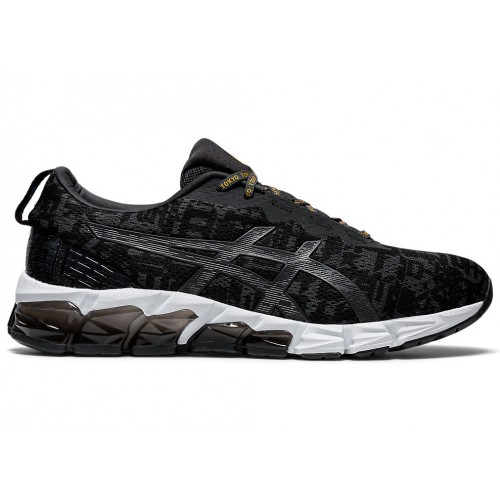 Кроссы ASICS Gel-Quantum 180 5 Black Graphite Grey - мужская сетка размеров