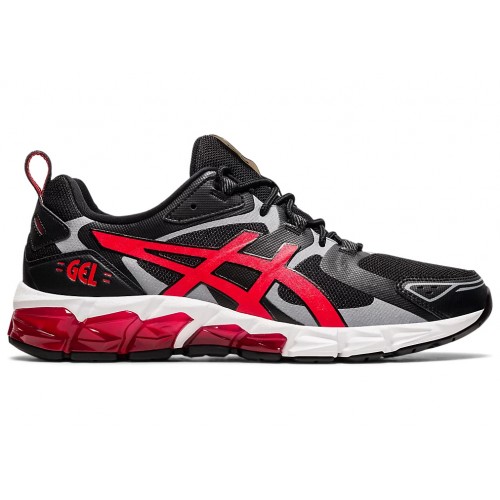 Кроссы ASICS Gel-Quantum 180 Black Classic Red - мужская сетка размеров