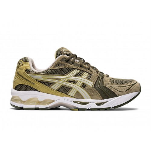 Кроссы ASICS Gel-Kayano 14 Mantle Green Oyster Grey - мужская сетка размеров