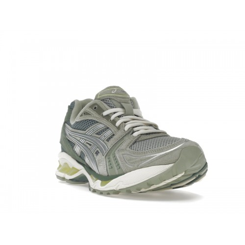 Кроссы ASICS Gel-Kayano 14 Olive Grey Pure Silver - мужская сетка размеров