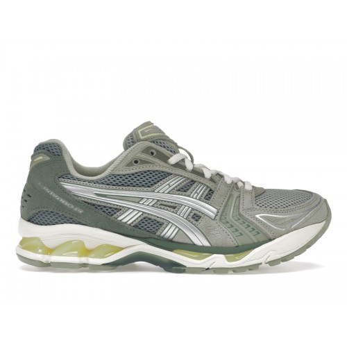 Кроссы ASICS Gel-Kayano 14 Olive Grey Pure Silver - мужская сетка размеров