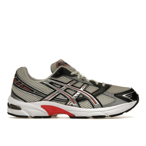 Кроссы ASICS Gel-1130 Smoke Grey Pure Silver Red - мужская сетка размеров