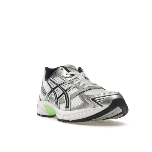 Кроссы ASICS Gel-1130 White Mid Grey Lime Green - мужская сетка размеров