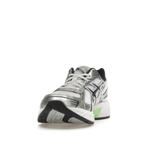 Кроссы ASICS Gel-1130 White Mid Grey Lime Green - мужская сетка размеров