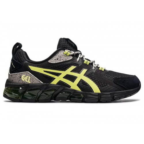 Кроссы ASICS Gel-Quantum 180 Black Glow Yellow - мужская сетка размеров