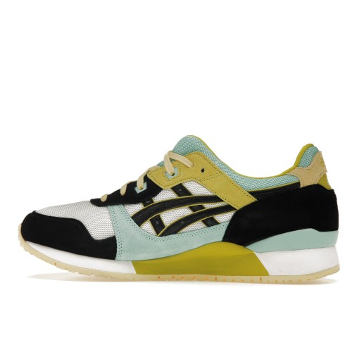 Кроссы ASICS Gel-Lyte III OG White Black Moss Green Blue - мужская сетка размеров