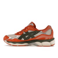ASICS Gel-NYC Oatmeal Forest Green Orange