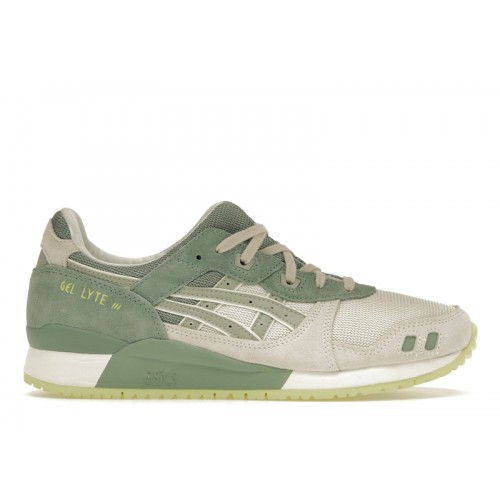 Кроссы ASICS Gel-Lyte III OG Cream Olive Grey - мужская сетка размеров