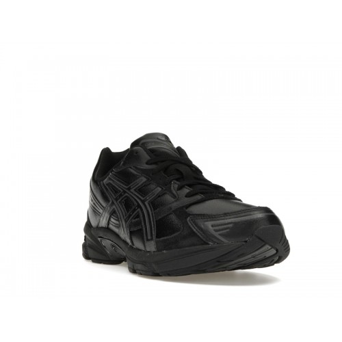 Кроссы ASICS Gel-1130 Leather Black Dark Grey - мужская сетка размеров