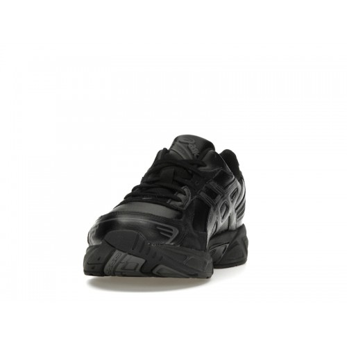 Кроссы ASICS Gel-1130 Leather Black Dark Grey - мужская сетка размеров