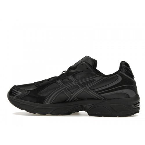 Кроссы ASICS Gel-1130 Leather Black Dark Grey - мужская сетка размеров