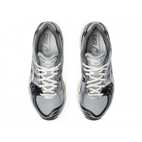 ASICS Gel-Kayano 14 Black Glacier Grey Silver - мужская сетка размеров