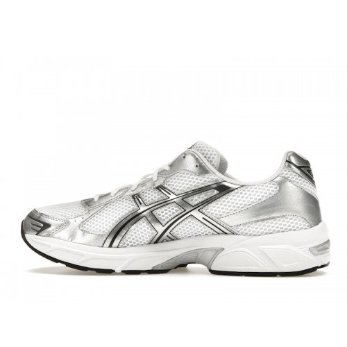 Кроссы ASICS Gel-1130 White Pure Silver - мужская сетка размеров