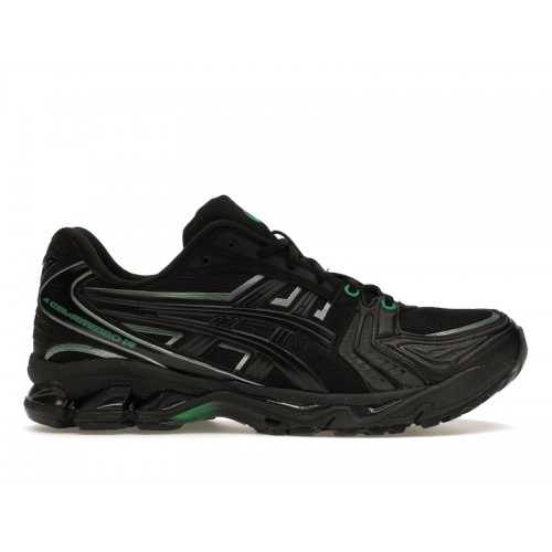 Кроссы ASICS Gel-Kayano 14 8ON8 Black Green - мужская сетка размеров