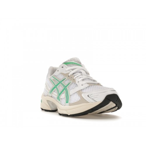 Кроссы ASICS Gel-1130 White Malachite Green Off White Midsole (W) - женская сетка размеров