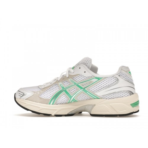 Кроссы ASICS Gel-1130 White Malachite Green Off White Midsole (W) - женская сетка размеров