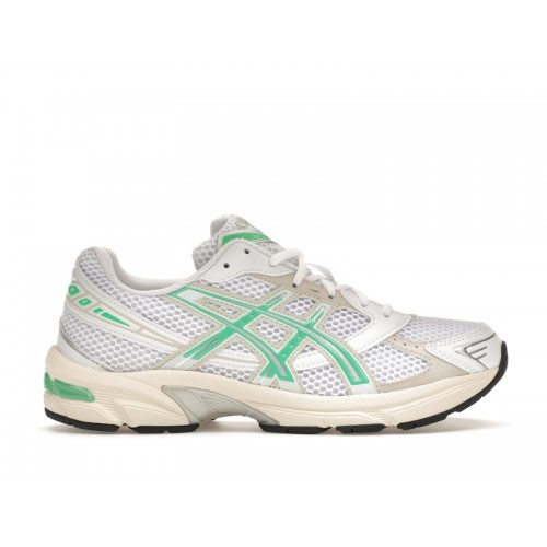 Кроссы ASICS Gel-1130 White Malachite Green Off White Midsole (W) - женская сетка размеров