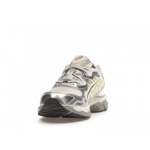 Кроссы ASICS Gel-NYC EMMI White Huddle Yellow (W) - женская сетка размеров