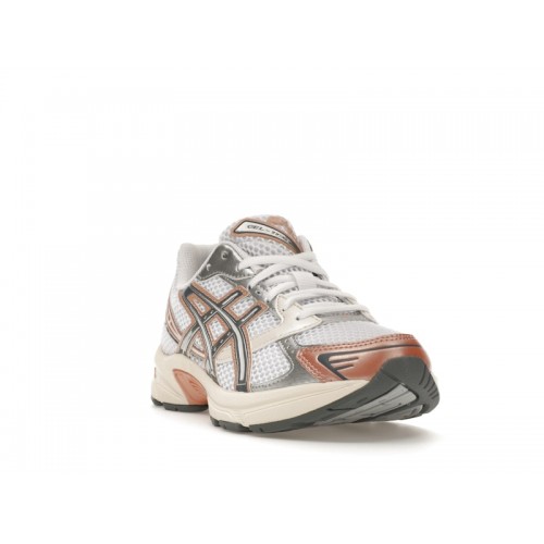 Кроссы ASICS Gel-1130 White Pure Silver Bronze (W) - женская сетка размеров
