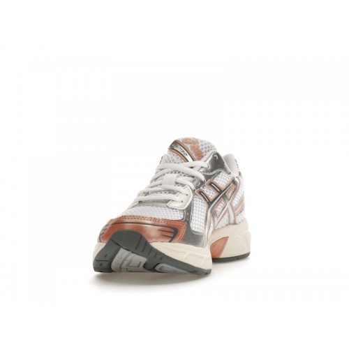 Кроссы ASICS Gel-1130 White Pure Silver Bronze (W) - женская сетка размеров