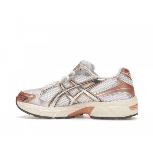 Кроссы ASICS Gel-1130 White Pure Silver Bronze (W) - женская сетка размеров