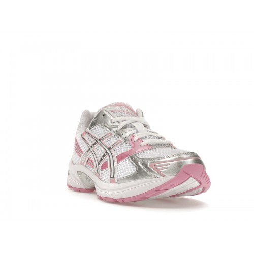 Кроссы ASICS Gel-1130 White Pure Silver Pink (W) - женская сетка размеров