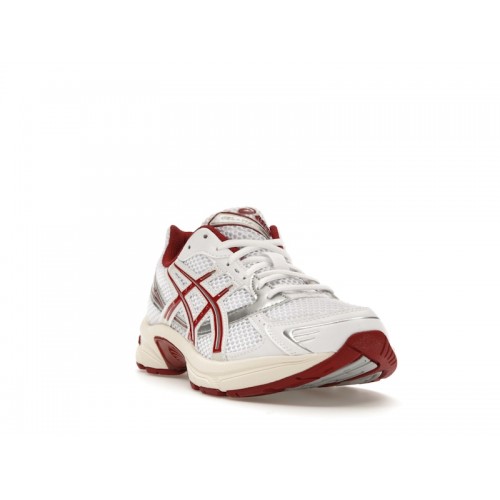 Кроссы ASICS Gel-1130 White Red Dahlia (W) - женская сетка размеров