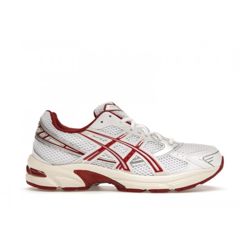 Кроссы ASICS Gel-1130 White Red Dahlia (W) - женская сетка размеров