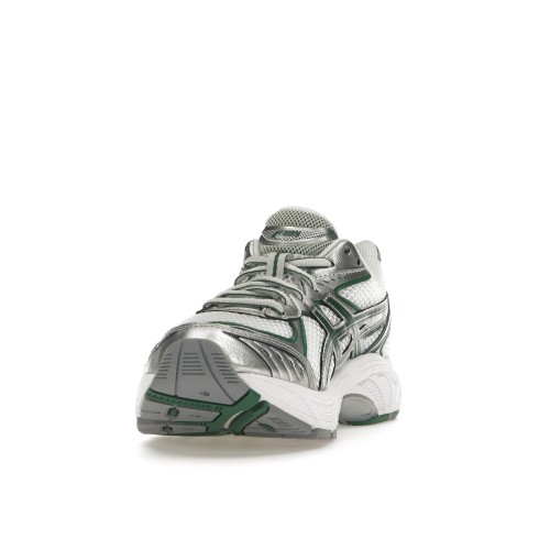 Кроссы ASICS GT-2160 White Shamrock Green - мужская сетка размеров