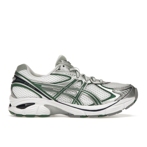 Кроссы ASICS GT-2160 White Shamrock Green - мужская сетка размеров