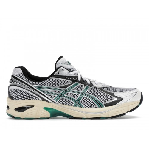 Кроссы ASICS GT-2160 White Jasper Green - мужская сетка размеров