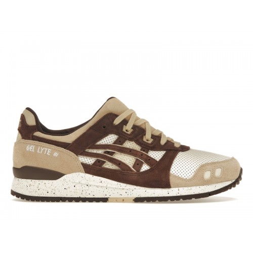 Кроссы ASICS Gel-Lyte III OG Cream Dark Brown - мужская сетка размеров