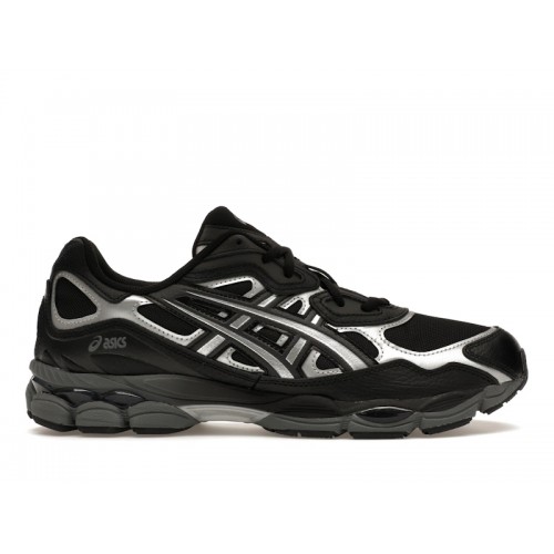 Кроссы ASICS Gel-NYC Black Graphite Grey - мужская сетка размеров