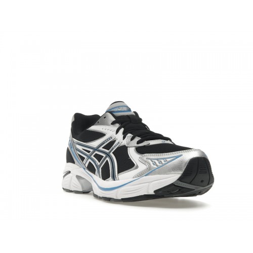 Кроссы ASICS GT-2160 Black Pure Silver Bright Blue - мужская сетка размеров