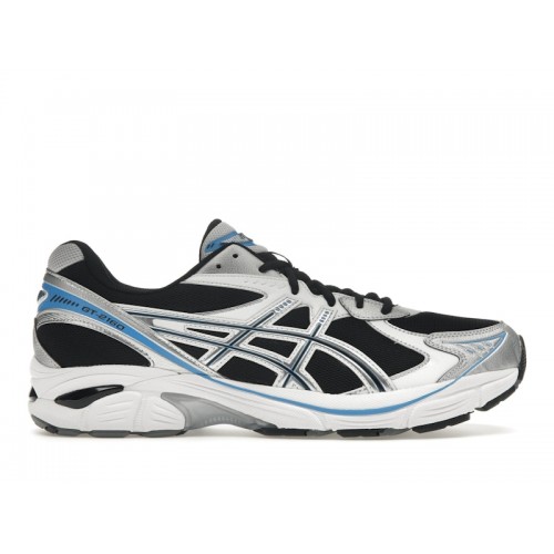 Кроссы ASICS GT-2160 Black Pure Silver Bright Blue - мужская сетка размеров