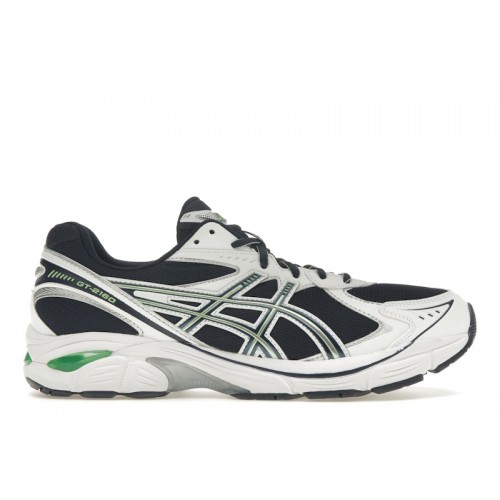 Кроссы ASICS GT-2160 Midnight White Green - мужская сетка размеров