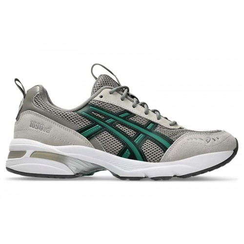 Кроссы ASICS Gel-1090 V2 Steeple Grey Jasper Green - мужская сетка размеров