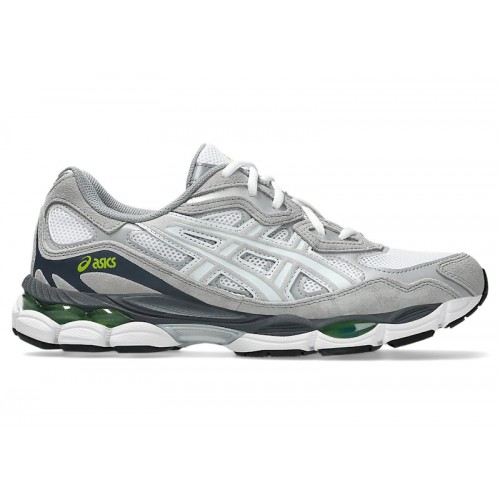 Кроссы ASICS Gel-NYC White Glacier Grey - мужская сетка размеров